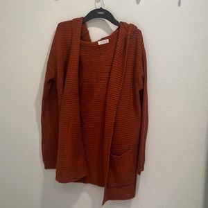 Full Circle Trends Girls Sweater with Hood and Pockets- Size L